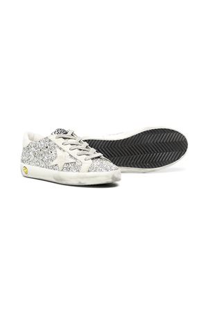 sneakers in pelle argento GOLDEN GOOSE KIDS | GYF00101F00041670136